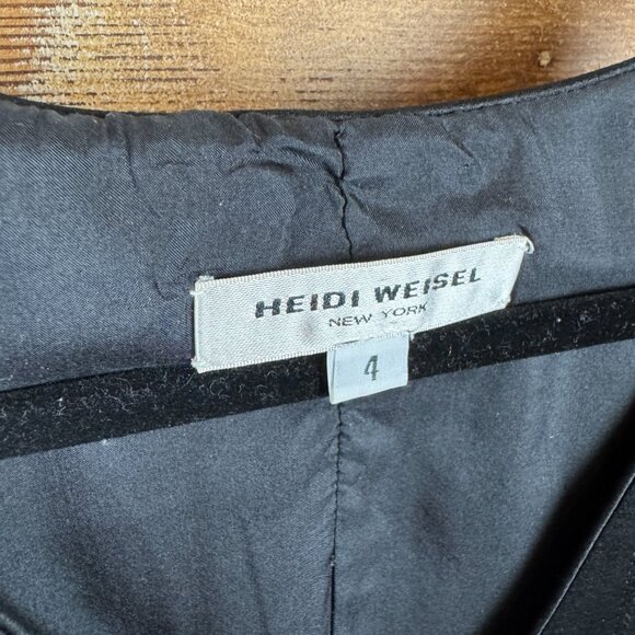 Heidi Weisel Satin Pleated Dress Size 4 - Picture 5 of 12